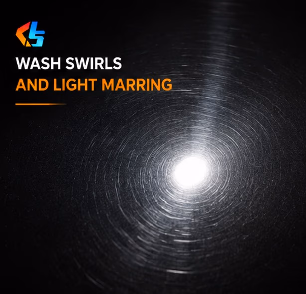 wash swirls and light marring