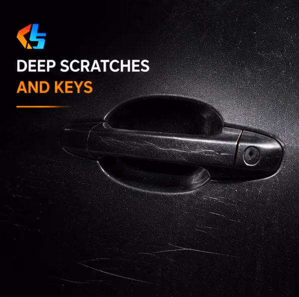 deep scratches and keys