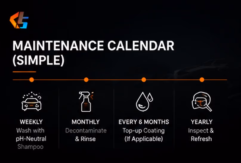Maintenance calendar