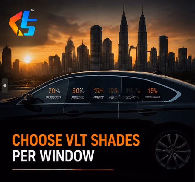 Choose VLT shades per window Choose VLT shades per window