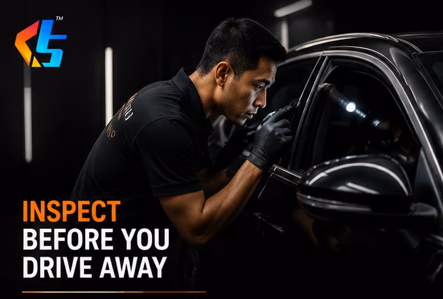Inspect before you drive away Inspect before you drive away