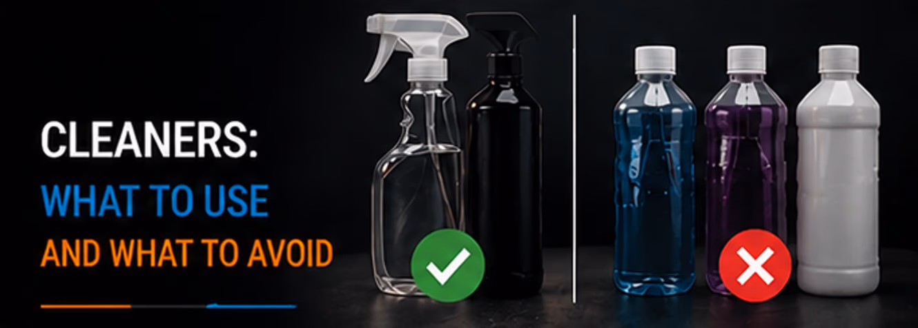 Cleaners: what to use and what to avoid Cleaners: what to use and what to avoid
