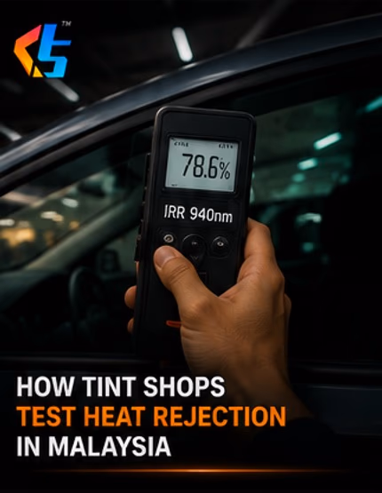 How tint shops test heat rejection in Malaysia How tint shops test heat rejection in Malaysia