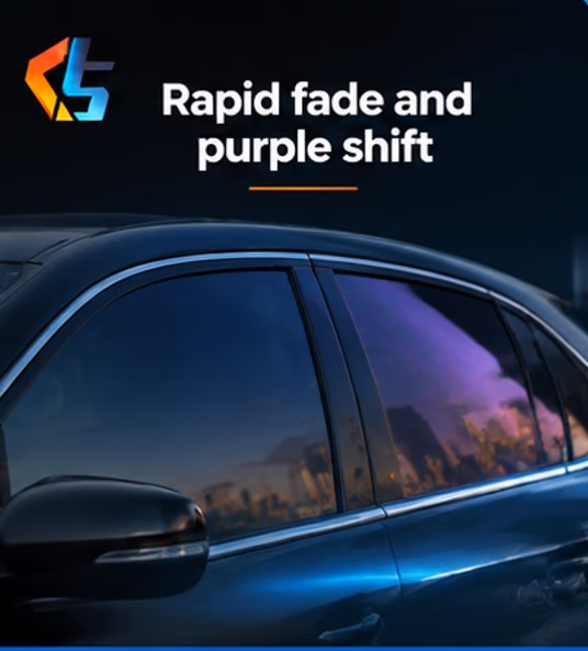 Rapid fade and purple shift Rapid fade and purple shift