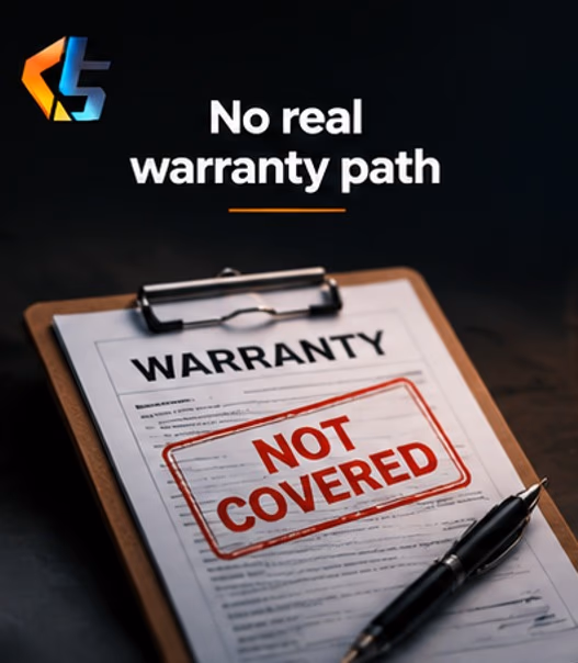 No real warranty path No real warranty path