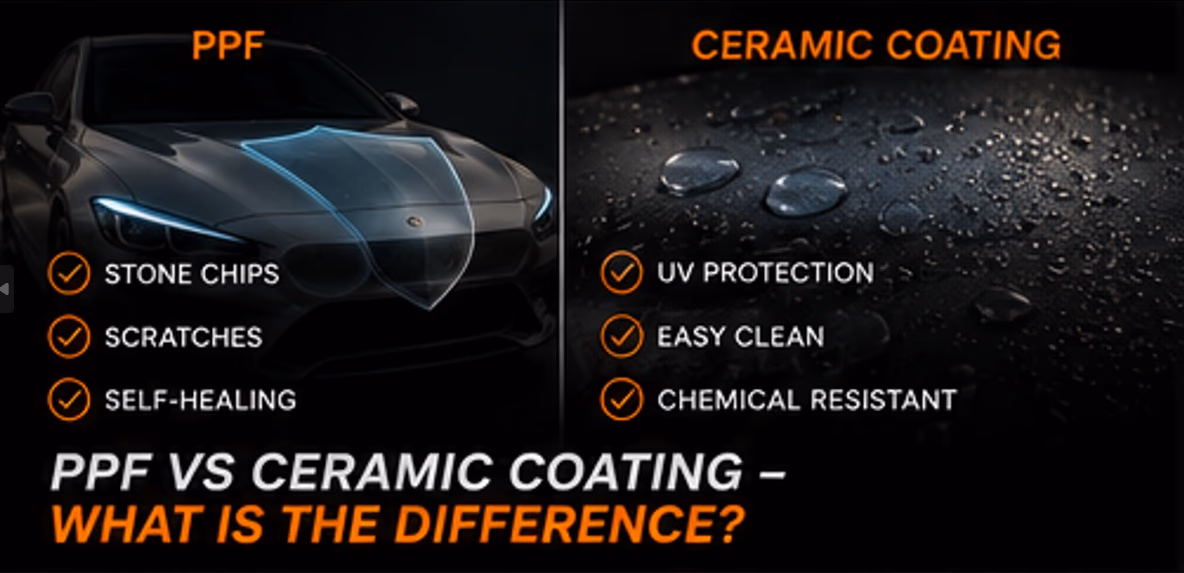 PPF vs ceramic coating PPF vs ceramic coating