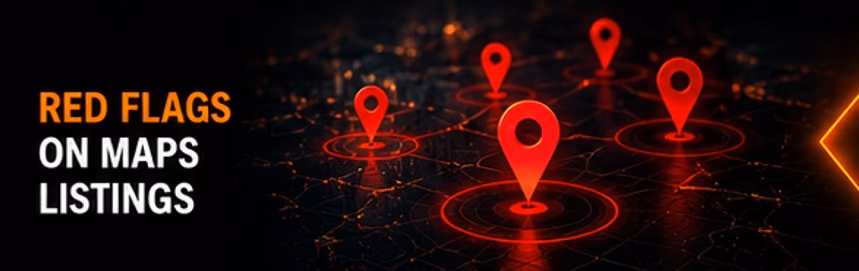 Red flags on Maps listings