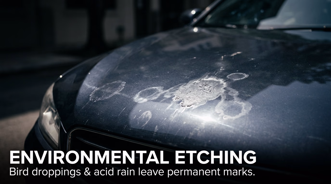 Environmental etching — Paint Losing Its Shine? Ceramic Coating Near You in Malaysia