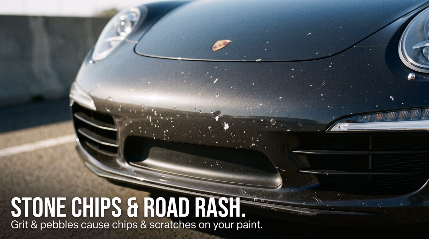 Stone Chips & Road Rash — Paint Protection Film Near You — Stop Chips Before They Happen