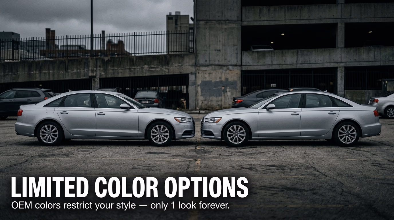 Limited Color Options — Tired of the Same Old Look? Car Wrap Malaysia — Fresh Identity